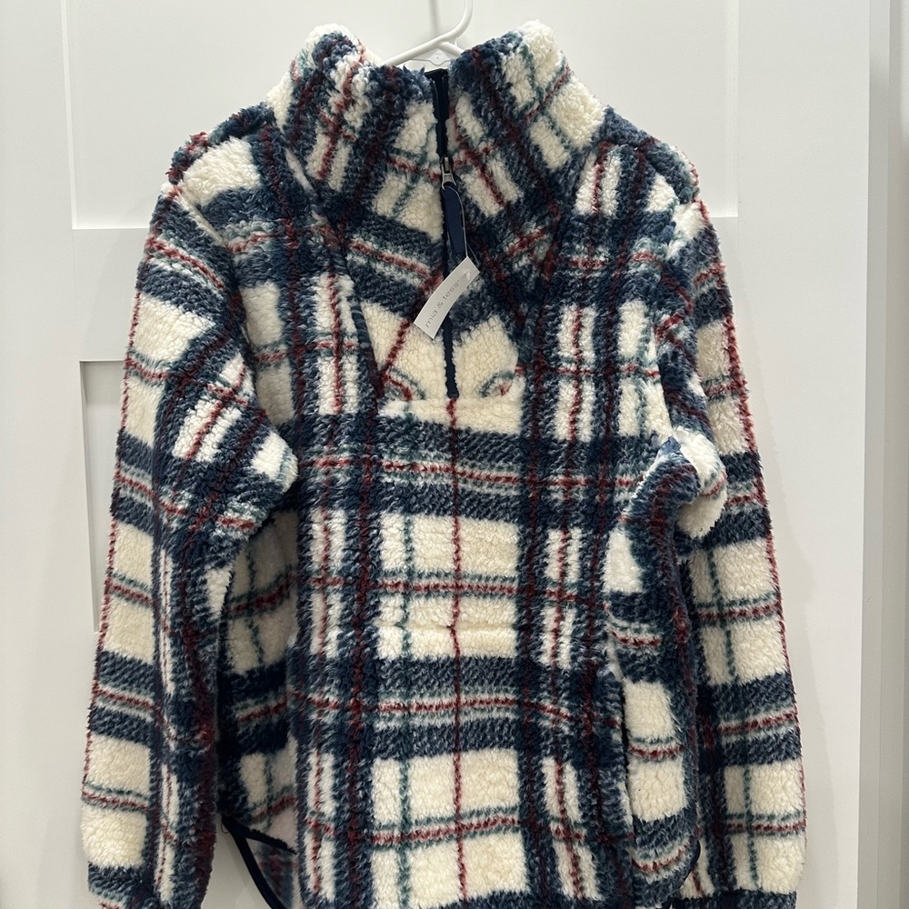 NWT Plaid Fleece Women's Pullover